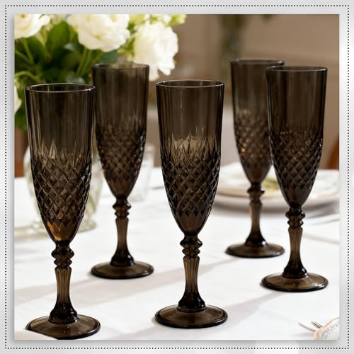 24 Pack Plastic Champagne Flutes (24 Count)
