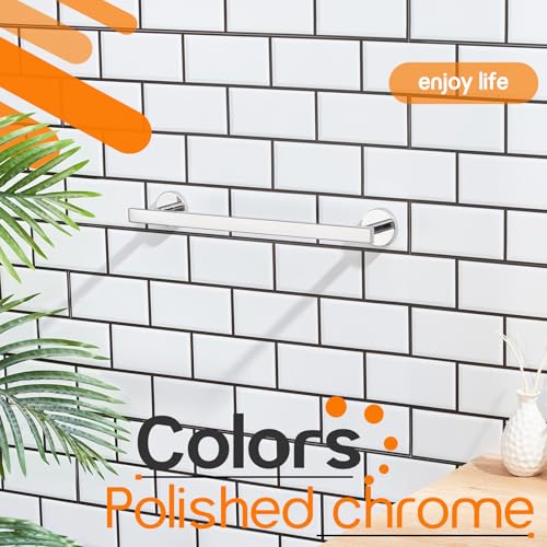 16 Inch Bathroom Towel Bar Bath Towel Rack Kitchen Towel Holder Towel Hanger Wall Mounted SUS304 Stainless Steel Polished Chrome AN4001CH