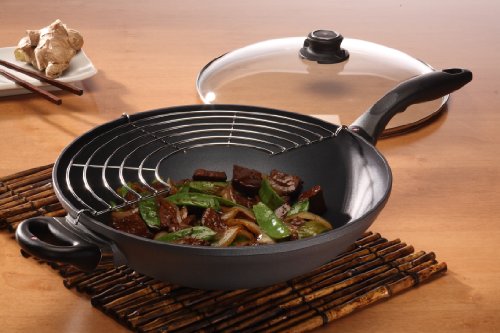12.5" 5.3Qt Wok HD Nonstick Diamond Coated Aluminum Wok