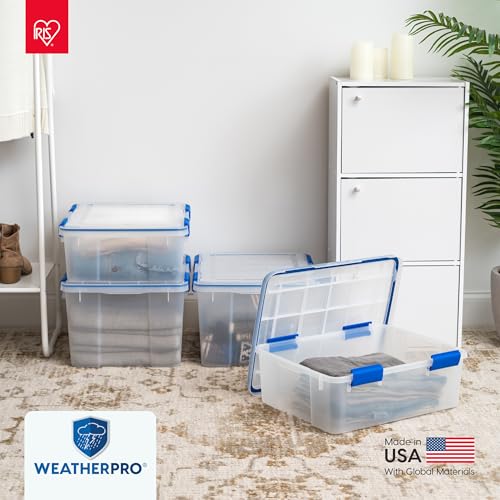 3 Pack 16 Qt Storage Bins with Gasket Lids (3 Count)