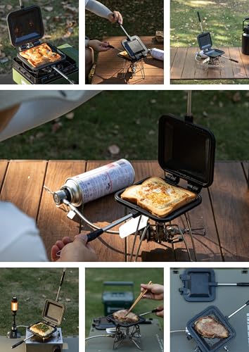 Sandwich Maker Hot Sand Single Burner Gas Fire Open Fire Compact Aluminum TT