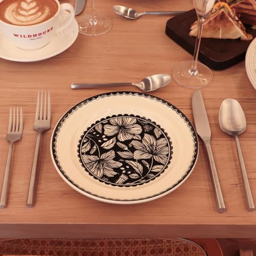 Silverware Set Matte Silver Hexagon Handle 20 Piece Service for 4