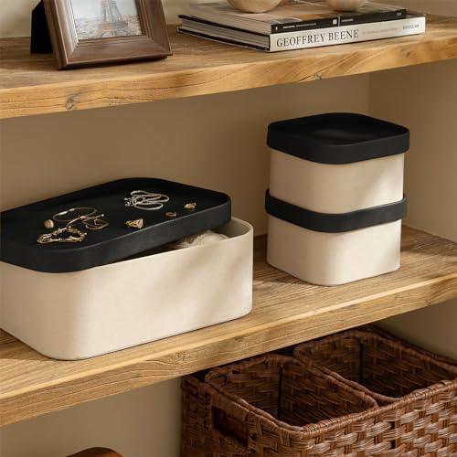 Decorative Storage Boxes with Lids (3 Count)