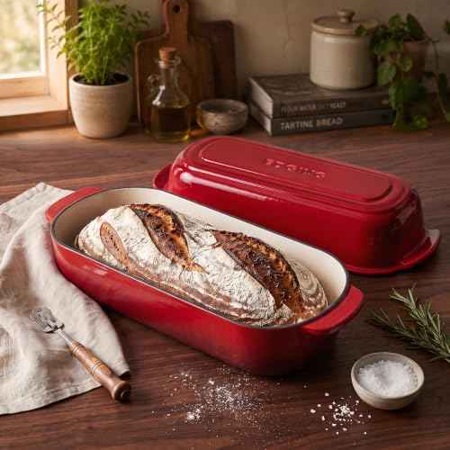 Enameled Cast Iron Loaf Pan with Lid