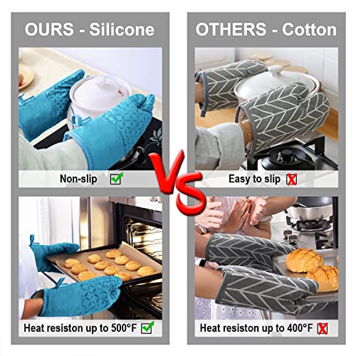 Oven Mitts and Pot Holders 6pcs Set