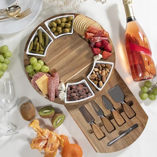 Acacia Cheese Board & Knife Set