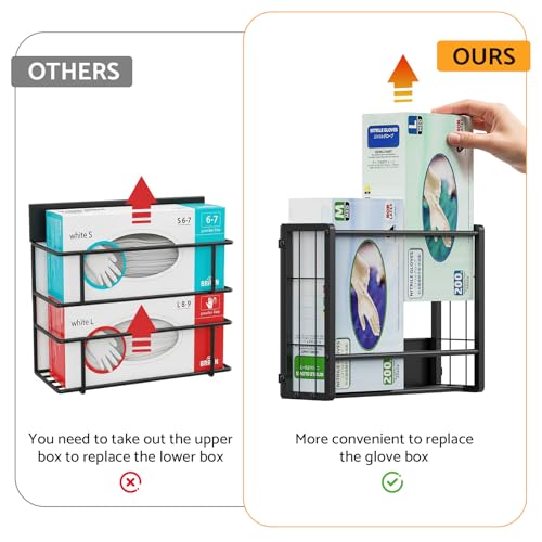 Magnetic Glove Holder 2 Pack for 4 Boxes