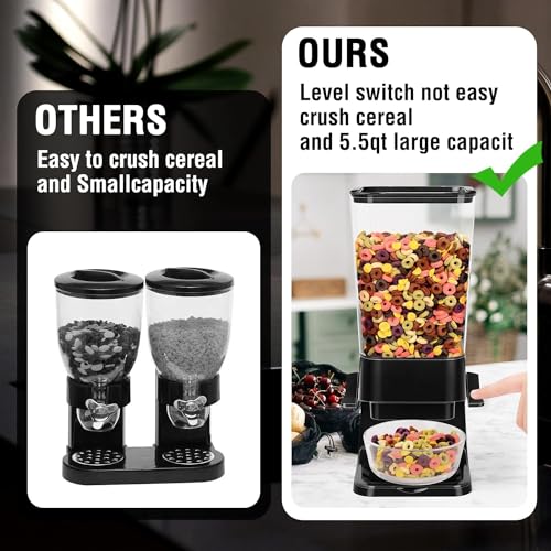 Cereal Dispenser Countertop 3pcs (3 Count)