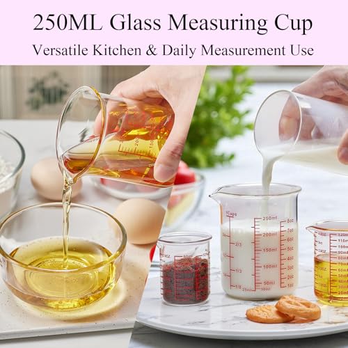 High Borosilicate Glass Measuring Cup Set