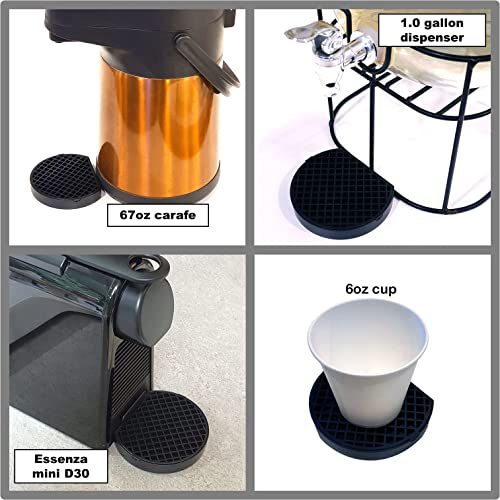 5" Coffee Drip Catcher 5 inches Drip Tray for Espresso Machine Carafe Water Urn Durable ABS Plastic