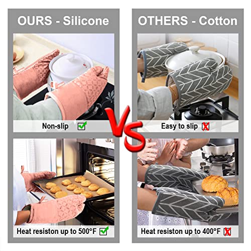 Oven Mitts and Pot Holders 6pcs Set