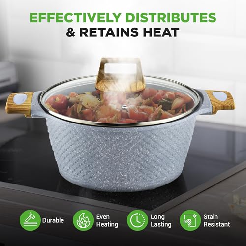 22 Pc Ceramic Cookware Set