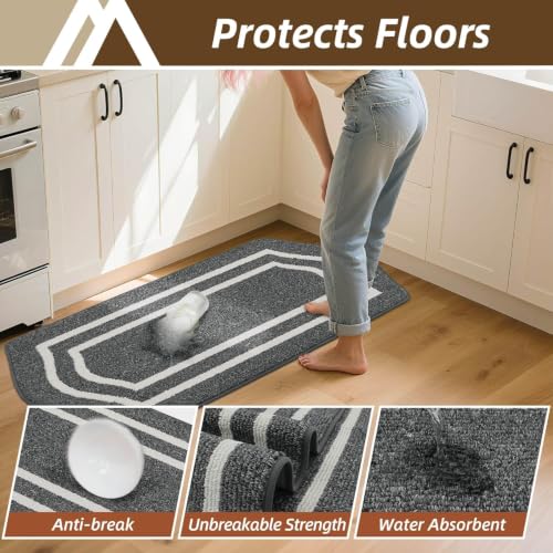 Long Kitchen Floor Mats and Rugs Non Slip Washable