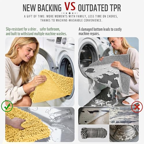Bathroom Rugs Non Slip Washable 32x20 Inch