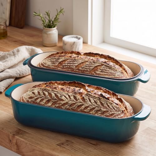 Enameled Cast Iron Loaf Pan with Lid