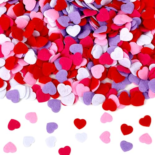 Valentine's Day Felt Hearts Confetti Heart Decorations Confetti