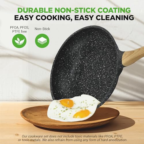 22 Piece Nonstick Ceramic Cookware Set