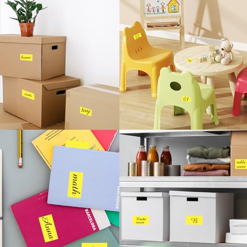 Colored Labels Stickers 3 x 2 Inch