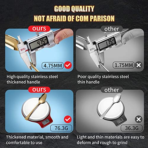 Hammered Gold Silverware Set (20 Count)