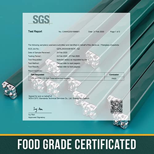fiberglass Chopsticks Reusable (5 Count)