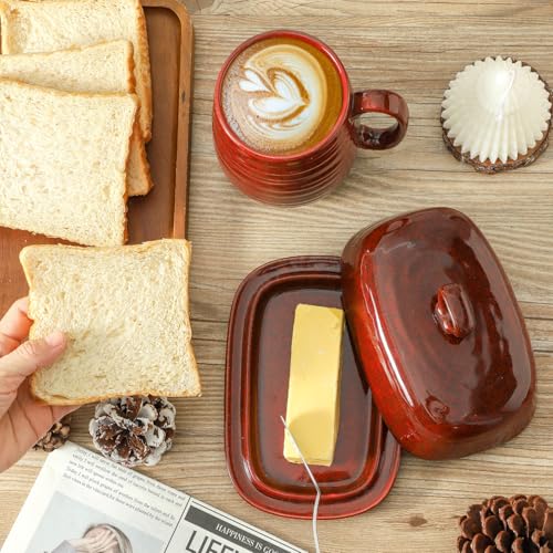 Butter Dish with Lid for Countertop