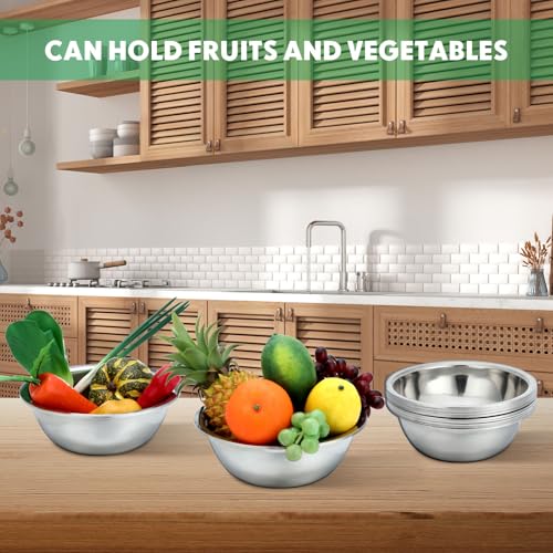20 Pcs Stainless Steel Mixing Bowls Bulk (20 Count)