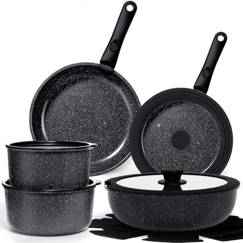 Ceramic Pots and Pans Set Non Stick