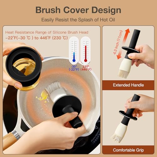 Oil Dispenser with Brush for Kitchen