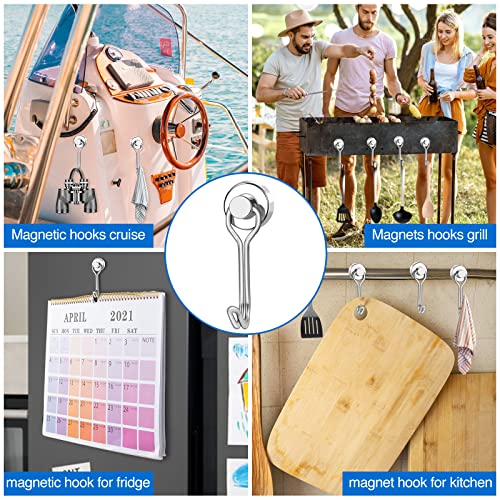 Magnetic Hooks Magnet Hook for Cruise Cabins Fridge 30LBS 20Pack (20 Count)