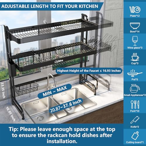 Over Sink Dish Drying Rack