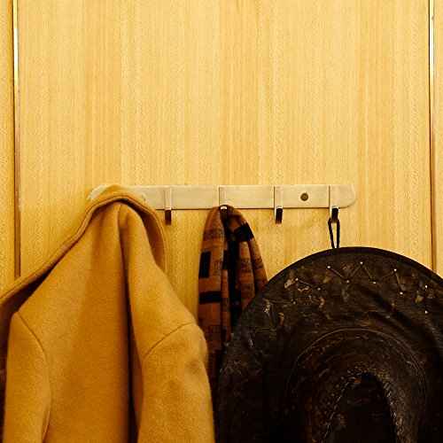 Coat Hook Rail Brushed Nickel 14