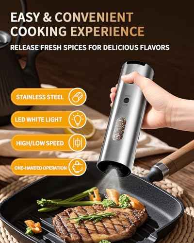 Rechargeable Electric Salt and Pepper Grinder Set