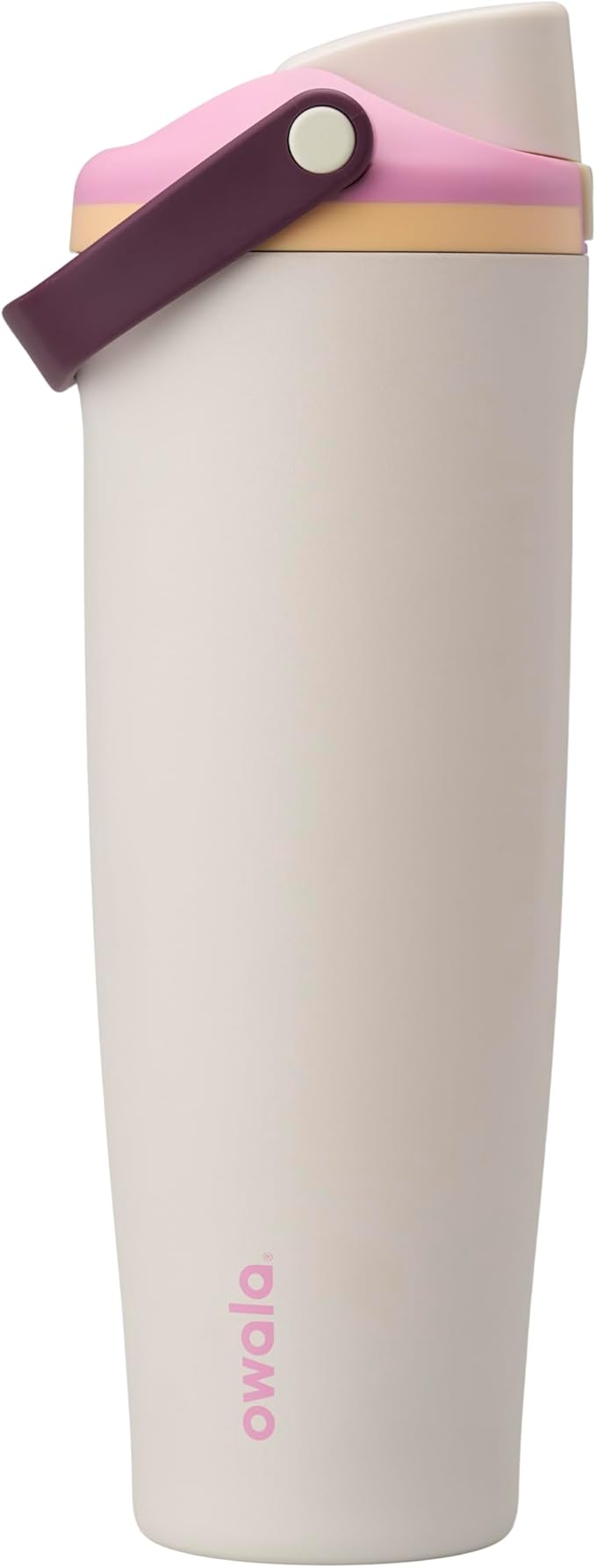 Owala FreeSip Sway Insulated Stainless Steel Water Bottle with Two-Way Spout, Built-In Straw and Bucket Handle, Made for Travel, School, and Sports, 40oz, BPA Free, Leak Proof, Daybreak