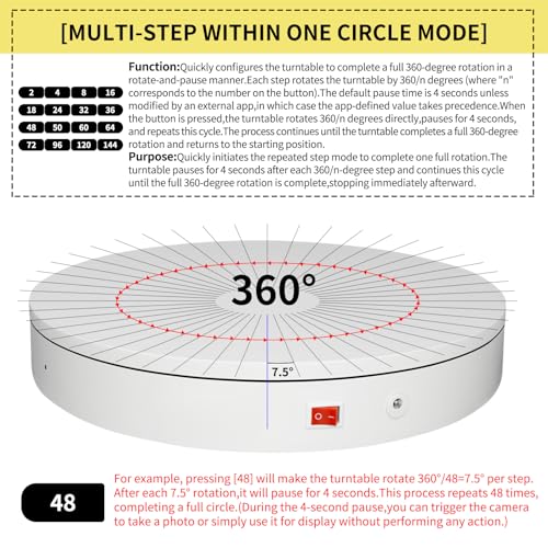 12.6In Remote Motorized Electric Turntable Rotating Display Stand Rotating Platform Photography Turntable motorized lazy susan base giratoria para for Photography