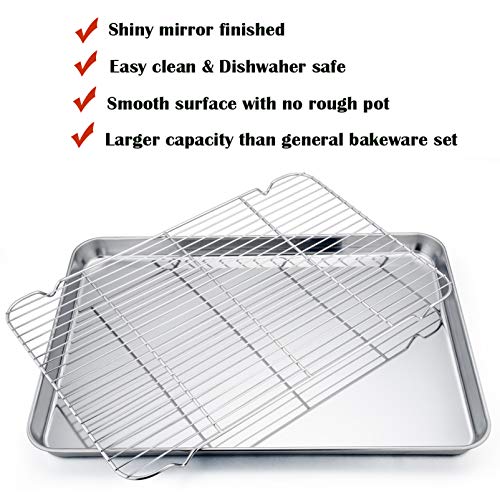 Stainless Steel Baking Sheet with Rack Set for Cookie