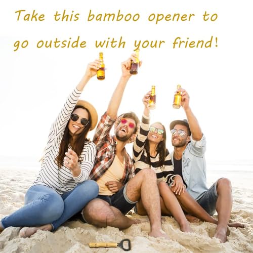 2PCS Bamboo Bottle Openers (2 Count)