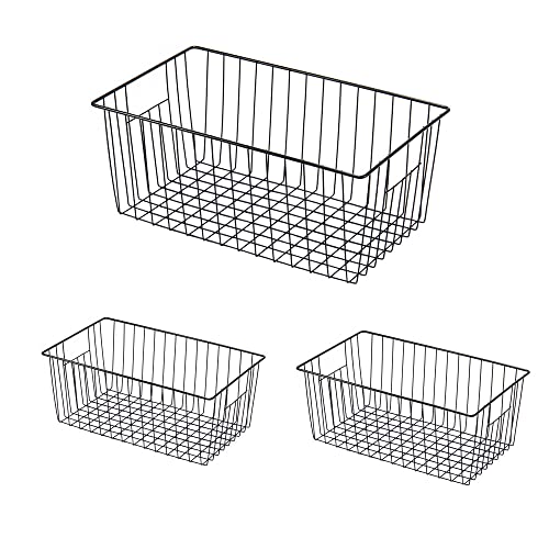16inch Freezer Wire Storage Organizer Baskets (3 Count)
