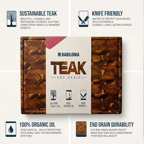 XXL Teak Wood Cutting Board for Kitchen