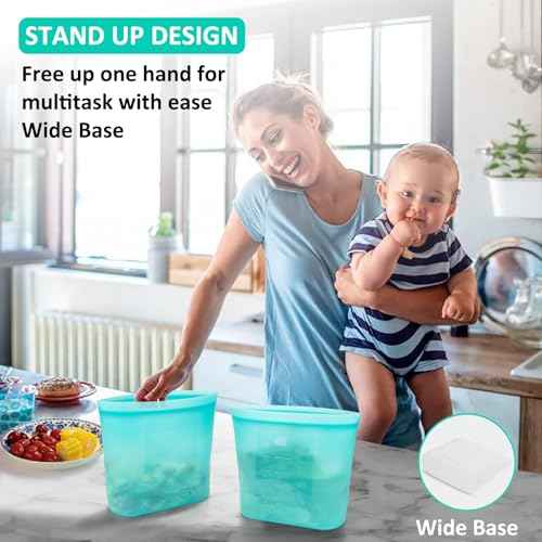 Reusable Food Storage Bags Extra Large (4 Count)