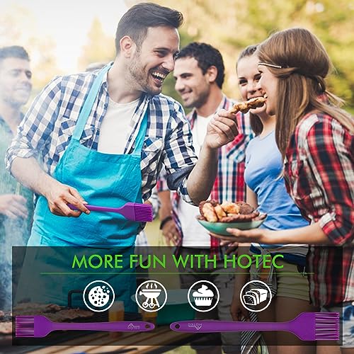 Basting Brushes Silicone Heat Resistant Pastry Brushes Spread Oil Butter Sauce Marinades for BBQ Grill Barbecue Baking Kitchen Cooking BPA Free Dishwasher Safe (2 Count)
