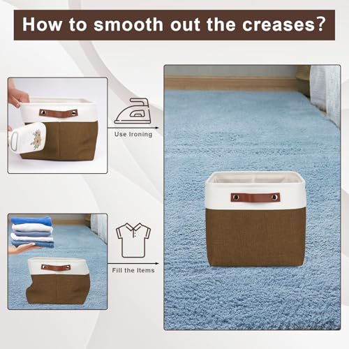 Storage Bins Large Fabric Storage Baskets for Shelves 3 Pack (3 Count)