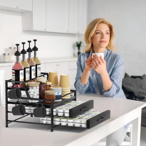 Coffee Syrup Rack Organizer