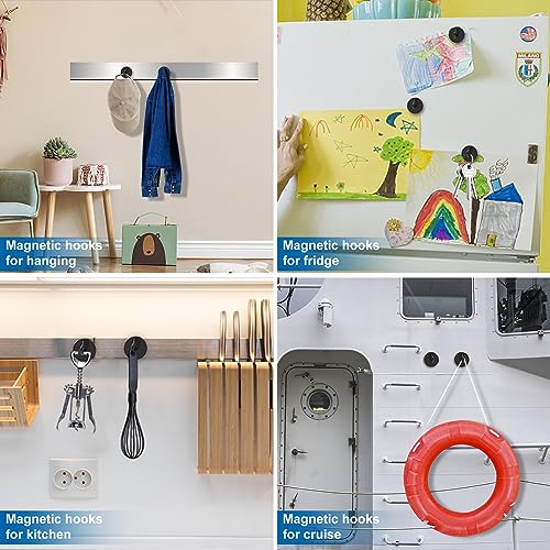 Magnetic Hooks for Cruise Essentials 2026 Cabins Door 12 Pack (12 Count)