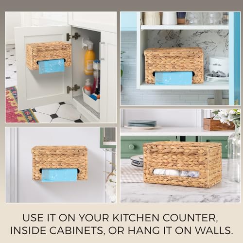 Trash Bag Holder with Scalloped Lid 13