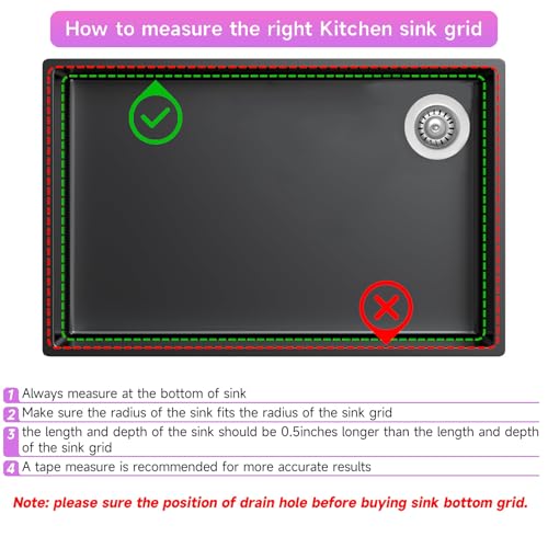 23.2'' x 11.6'' Stainless Steel Sink Protectors with Rubber Feet
