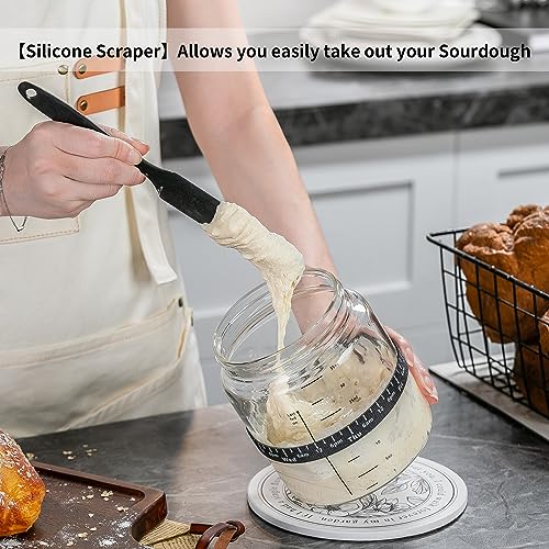Sourdough Starter Jar 35OZ Wide‑Mouth