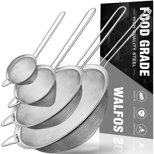 Fine Mesh Strainer 4PCS (4 Count)