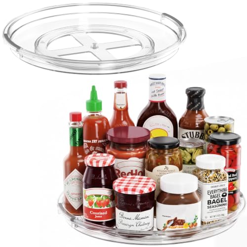 2 Pack 12 Inch Lazy Susan Organizer Turntable for Cabinet (2 Count)