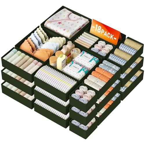 Drawer Organizer Clothes 18 Pack (18 Count)