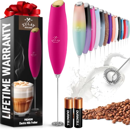 Zulay Powerful Milk Frother for Coffee with Upgraded Titanium Motor